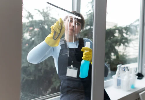 Nettoyage de vitres intérieures et extérieures à l'Isle-Arné